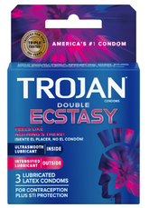 TROJAN DOUBLE ECSTASY 3CT - NO RETURN / NO EXCHANGE